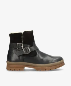 ALDI WARM Sort - Støvle med foer - læder