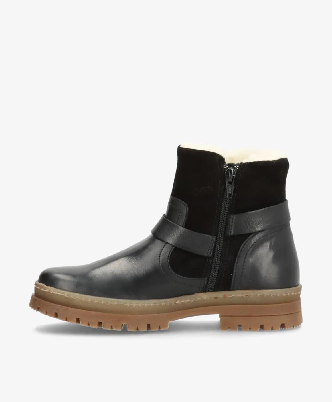 ALDI WARM Sort - Støvle med foer - læder