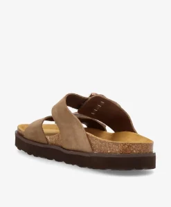 ALEXIA S - Taupe ruskind - Sandal Dame