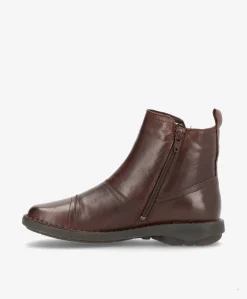 ALMA Mørkebrun - Ankel støvle - læder