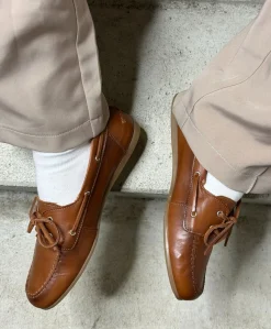 BEACON - Brun læder - Sejlersko