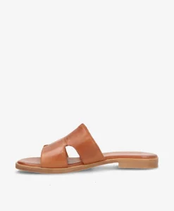 BECCA - Mellembrun læder - Sliders