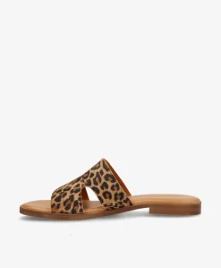 BECCA S - Leopard ruskind - Sliders