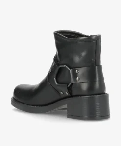 Biker boots - Sort Skind