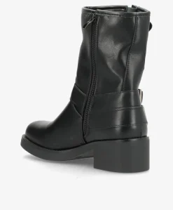 Bonkie - Biker støvle lang - Sort