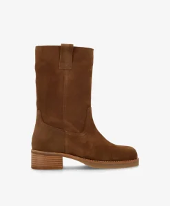 CAMERON S - Nøddebrun ruskind - Høj støvle Dame