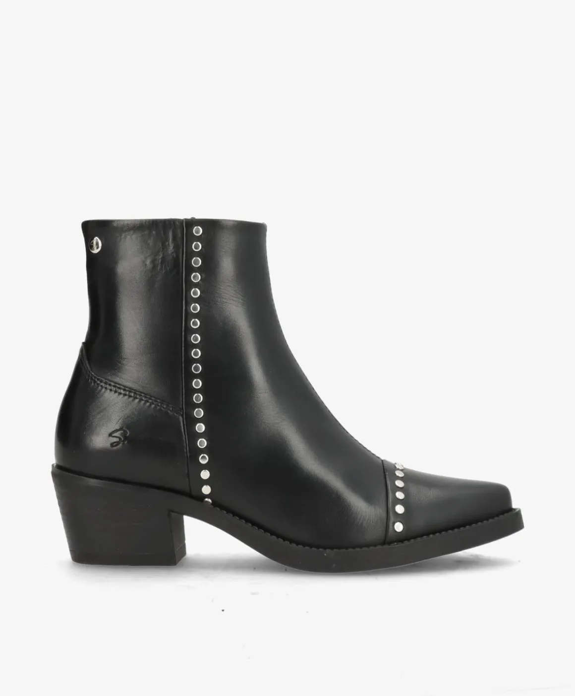 CARMINA SI - Sort læder - Western støvler Dame