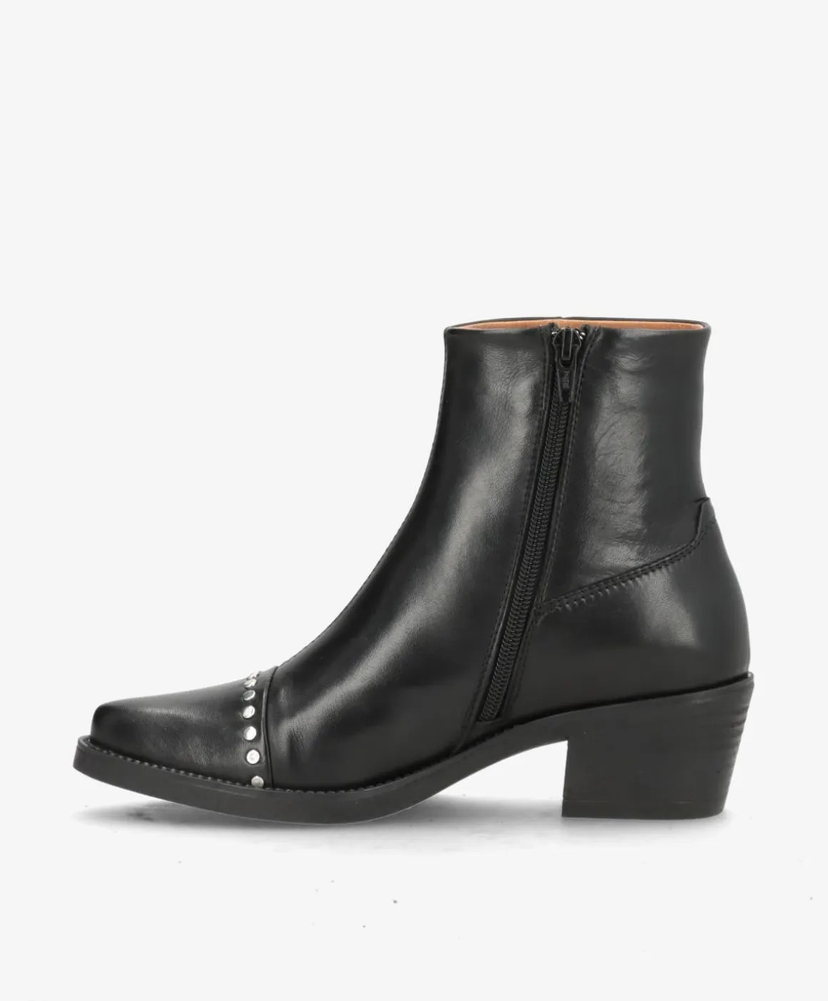 CARMINA SI - Sort læder - Western støvler Dame