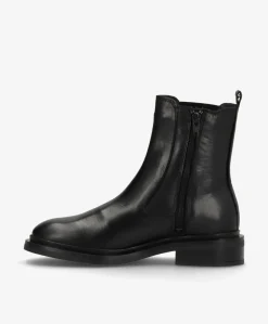 CATLEY - Sort læder - Chelsea støvle Dame