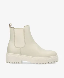 COIN LUX - Dame Ankelstøvle - Offwhite