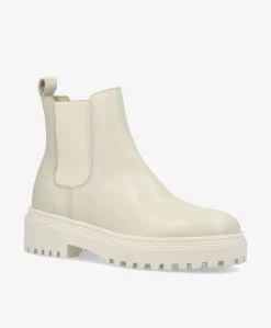 COIN LUX - Dame Ankelstøvle - Offwhite