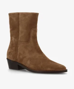 CONFIDENCE LOW S - Brun ruskind - Ankelstøvler Dame