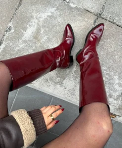 CONFIDENCE P - Bordeaux lak - Lang støvle