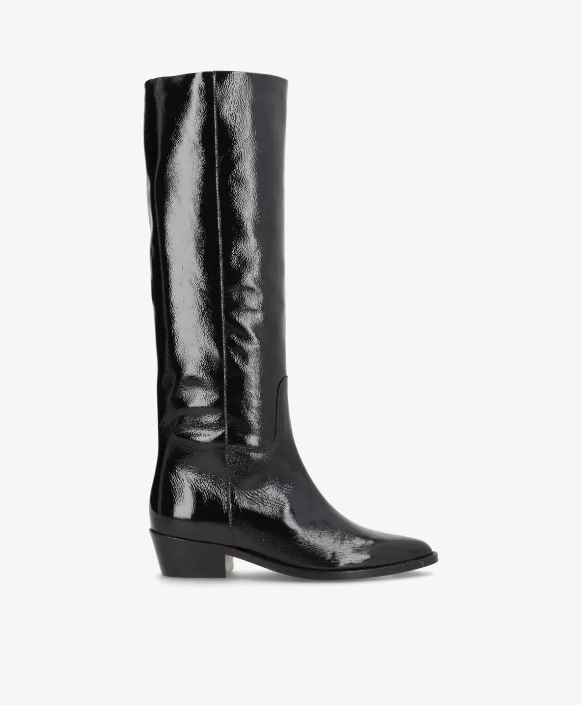 CONFIDENCE P - Sort lak - Lang støvle