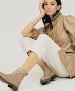 DAHLIA - Ankelstøvle - Beige