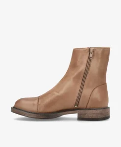 DAYTON - Beige læder - Ankelstøvler