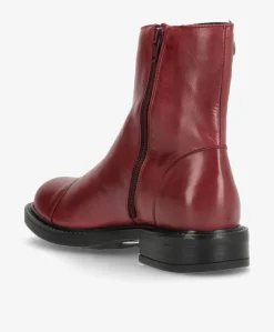 DAYTON - Bordeaux læder - Ankelstøvler Dame