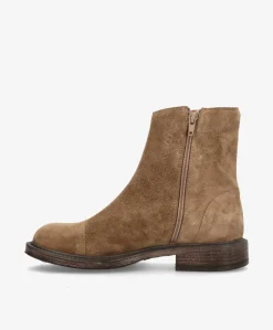 DAYTON S - Mørk beige ruskind - Ankelstøvle Dame