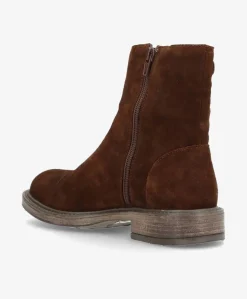 DAYTON S - Mørkebrun ruskind - Ankelstøvler Dame