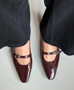 EFFECT P - Bordeaux lak læder - Slingback