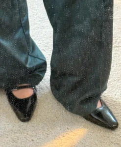 EFFECT P - Sort lak læder - Slingback