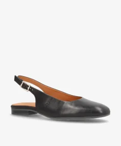 ELANOR - Sort læder - Slingback