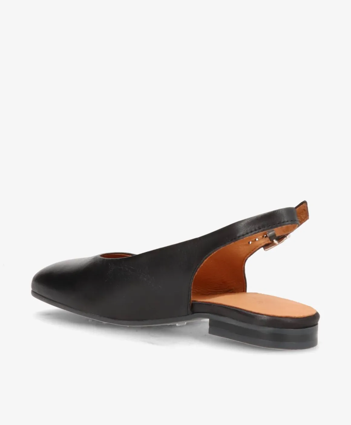 ELANOR - Sort læder - Slingback