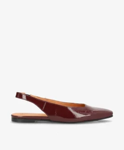 EVER P - Bordeaux lak læder - Slingback Dame