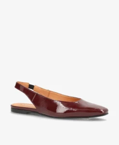 EVER P - Bordeaux lak læder - Slingback Dame