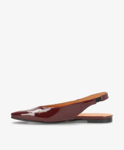 EVER P - Bordeaux lak læder - Slingback Dame