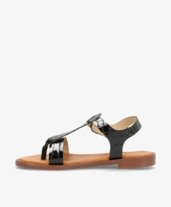 EVITA - Sandal - Sort Croco