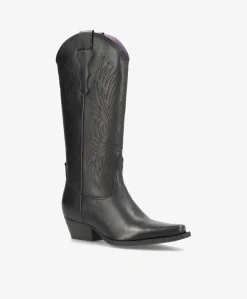 FRANKIE - Cowboy støvle lang - Sort