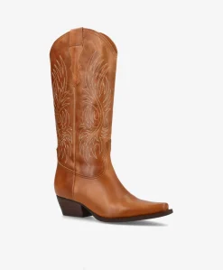 FRANKIE - Cowboy støvle lang - Lys Brun