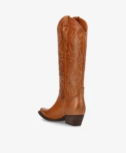 FRANKIE - Cowboy støvle lang - Lys Brun