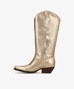 FRANKIE - Cowboy støvle lang - Guld