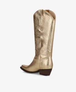 FRANKIE - Cowboy støvle lang - Guld
