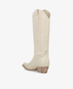 FRANKIE - Cowboy støvle lang - Offwhite