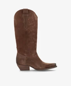 FRANKIE S - Cowboystøvle lang - Mørk Brun