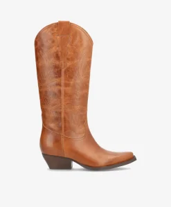 FRANKIE T - Cowboystøvle lang - Camel