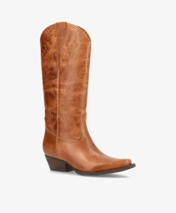 FRANKIE T - Cowboystøvle lang - Camel