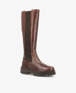 HASTA LA VISTA - Lang støvle - Mørk brun