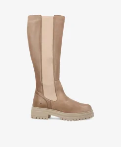 HASTA LA VISTA - Lang støvle - Beige