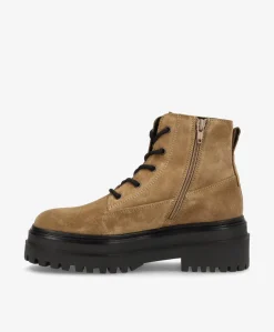 JOLENE - Dame Ankelstøvle - Ruskind - Desert