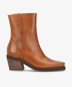 KENZIE - Støvler Dame med hæl - Camel