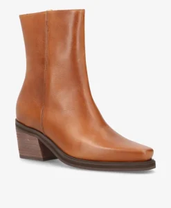 KENZIE - Støvler Dame med hæl - Camel