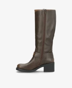 Leonie - Biker støvle lang - Brun