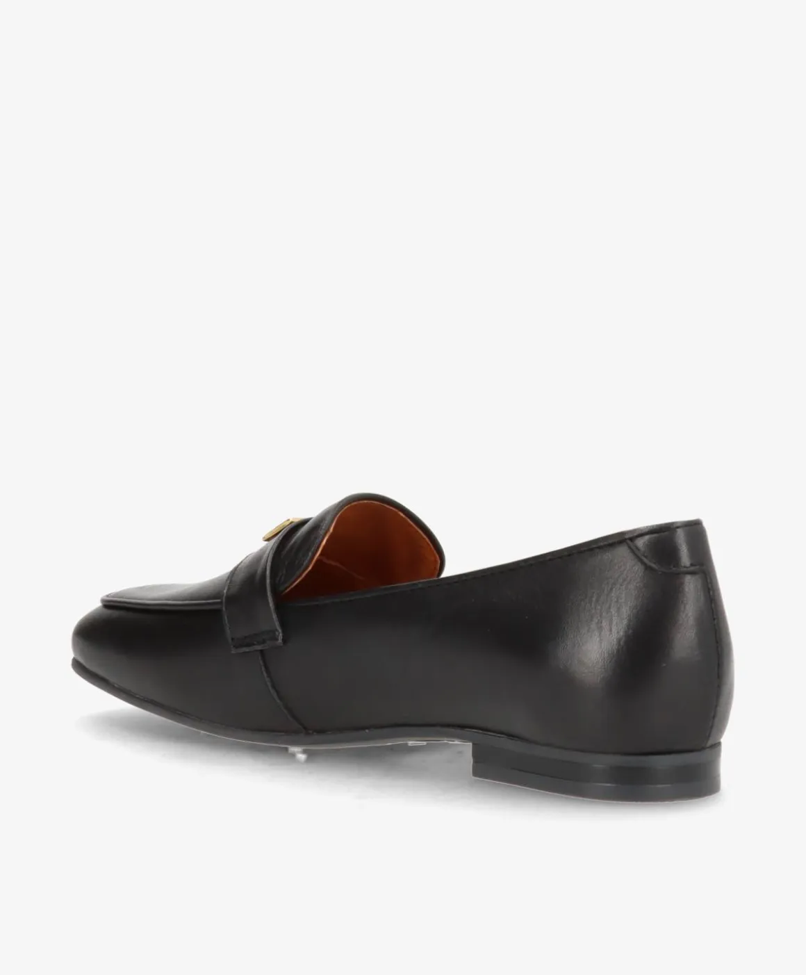 LINA M/S - Sort læder - Loafer dame