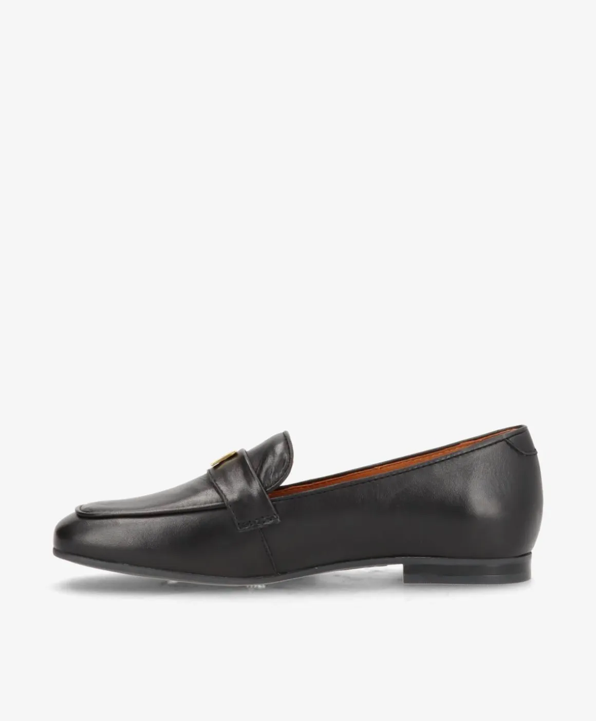 LINA M/S - Sort læder - Loafer dame