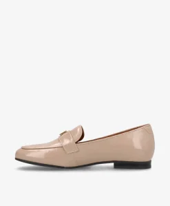 LINA P - Beige lak læder - Loafer dame