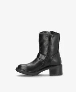 Lissy - 6302 - Dame Biker Støvle - Sort